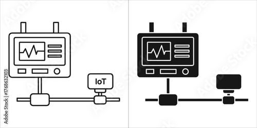 Modern dvd player in black and white
