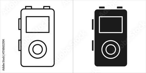 Walkie talkie icon in vector style design