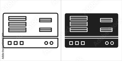 Modern food dehydrator in black and white
