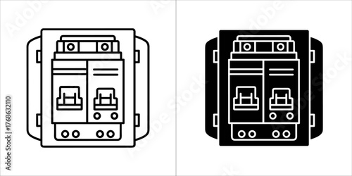 Security camera icon in vector style design