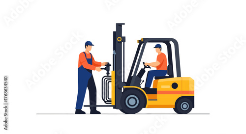 Industrial Forklift Operator Training: Workplace Safety And Logistics Procedure Illustrated