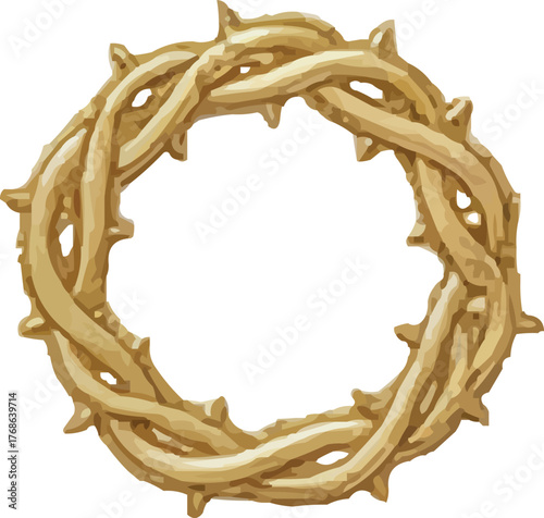 Symbolic crown of thorns, faith, Easter, suffering
