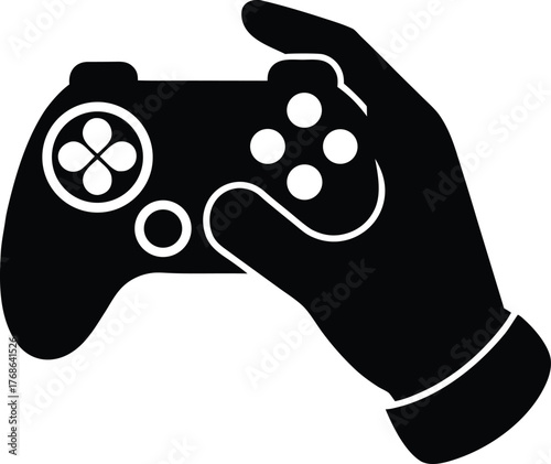 Hand Holding Game Controller Icon