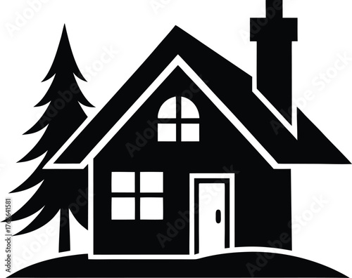 House with Tree Icon