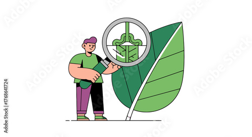 Observing Nature: A Detailed Study of Plant Structures With a Magnifying Glass