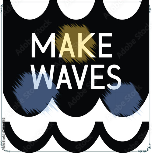 Abstract motivational artwork to inspire change and encourage bold action showcasing the power of influence and impact with a splash of modern design