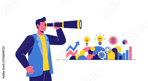 Visionary Observing Futuristic Concepts for Business Development, Innovation, and Growth