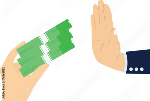Refusing temptation and bribery

