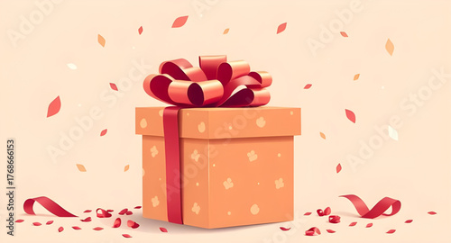 christmas, gift, boxes, background, vector, illustration, holiday, festive, decoration, present, celebration, winter, new year, xmas, joy, colorful, design, snow, merry christmas, ribbon, wrapping, pa