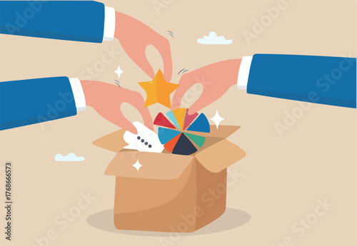 Consolidate report or combine data, integration or connection to get solution for success, union, blend or join research, collaboration or optimization, hand put data or graph consolidate in the box. 