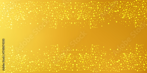 Realistic vector golden background. Shiny gold horizontal backdrop. Glittering backround. Shining luxury banner template. Shimmer backdrop