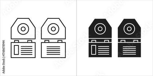 Illustration of studio flash, a lighting equipment for professional photography