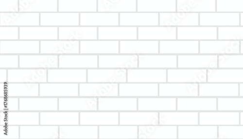 Seamless pattern of a modern white brick wall texture, perfect for architectural backgrounds, interior design concepts, or graphic resources, offering a clean and minimalist aesthetic with subtle