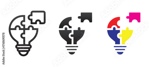 Problem Solving Idea Puzzle Lightbulb