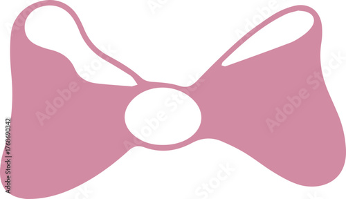 Delicate ribbon bow in a dreamy feminine style, perfect for elegant designs.