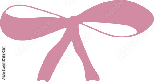 Fancy romantic bow with smooth curves and a light whimsical feel.