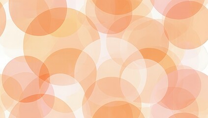 Rideaux Rose clair patrons Abstract background of overlapping translucent circles in soft shades of orange and peach, creating a gentle, warm, and dreamy visual effect.  © Dominika