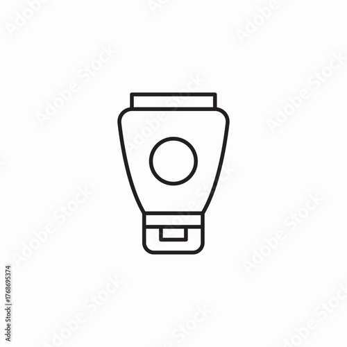 baby lotion bottle icon sign vector