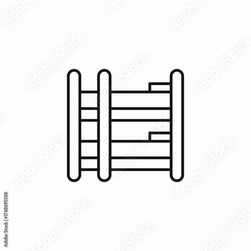 bunk bed icon icon sign vector