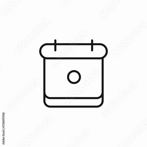 daily calendar icon sign vector
