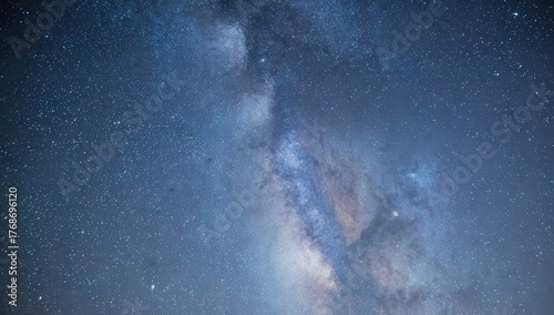 Stunning view of the Milky Way galaxy, a brilliant band of stars and cosmic dust glowing against the deep night sky