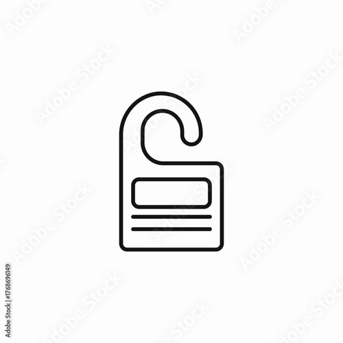 do not disturb hanger icon sign vector