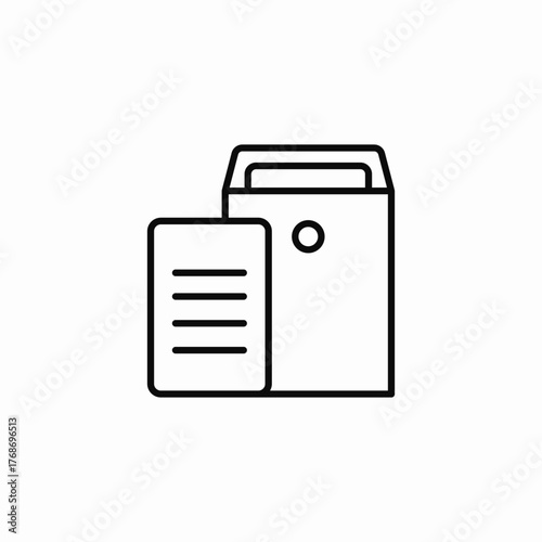 folder with a file icon sign vector