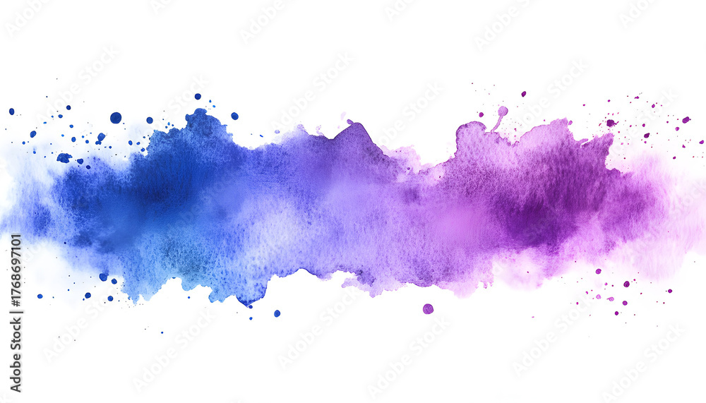 Obraz premium hand painter colors watercolor purple violet stain texture background