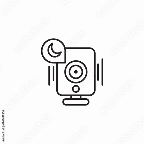night vision camera icon sign vector