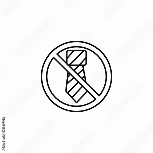 no formal dress icon sign vector