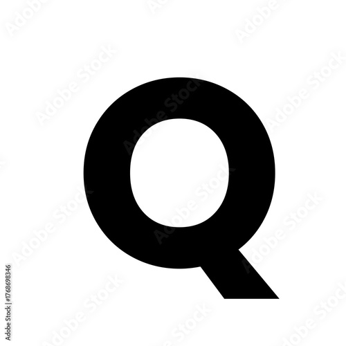 Simple Geometric Letter Q Icon