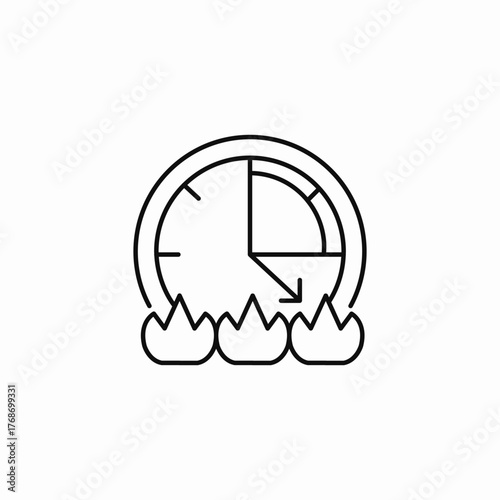 time pressure deadline icon sign vector