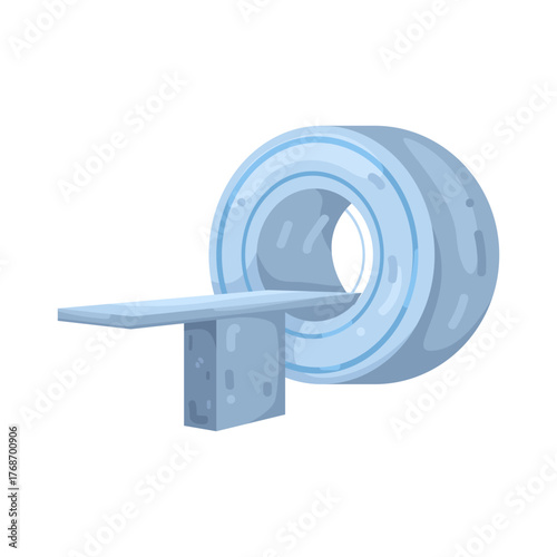 Illustration of Magnetic Resonance Imaging Machine