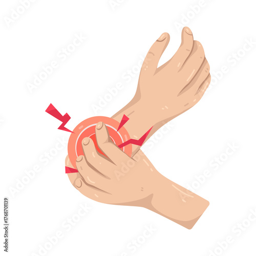 Illustration of Hand Pain
