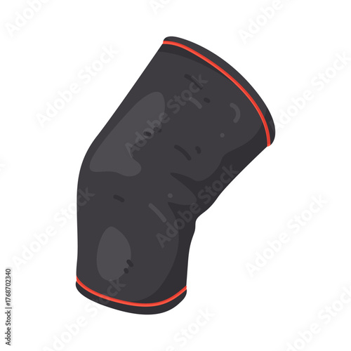 Illustration of Black Knee Brace