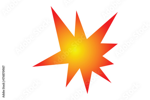 Explosion Icon, simple and flat style explosion icon.