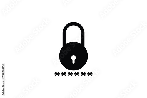 password with lock icon, lock, security, padlock icon.