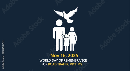Remembering Road Traffic Victims with Hope and Peace, Nov 16, 2025 - A Symbol of Solidarity and Support for Families Affected by Tragic Loss, Dove of Peace