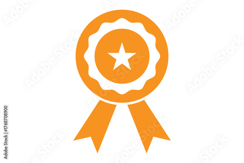 Medal and badge icon, Winning award, prize, label icon, Certified Medal icon badge.
