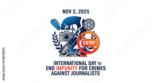 Recognize International Day to End Impunity for Crimes Against Journalists on November 2, 2025, celebrating freedom of the press and supporting journalism advocacy