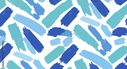 brush strokes pattern background creating a vibrant texture on a white surface ideal for design projects needing a colorful artistic backdrop.