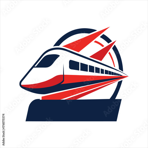 High Speed Transportation Logo Icon Vector