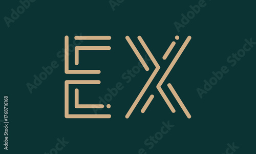 EX E ex initial logo | initial based abstract modern minimal creative logo, vector template image. luxury logotype logo, real estate homie logo. typography logo. initials logo