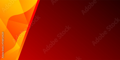 Abstract modern Red and yellow minimalist shape background with space for text and message. template design	