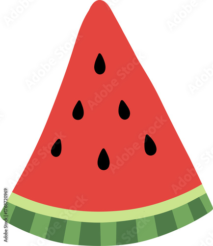 slice of watermelon illustration
