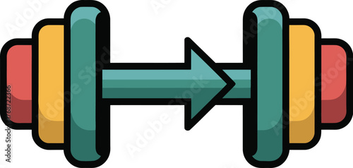 Dumbbell fitness gym workout exercise strength training