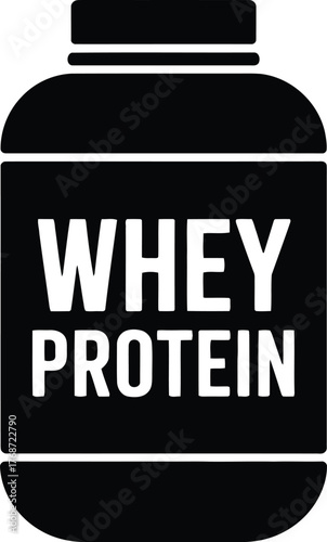 Whey protein supplement for muscle growth and fitness