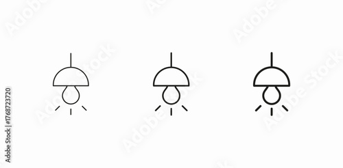 ceiling lamp chandelier icon sign vector