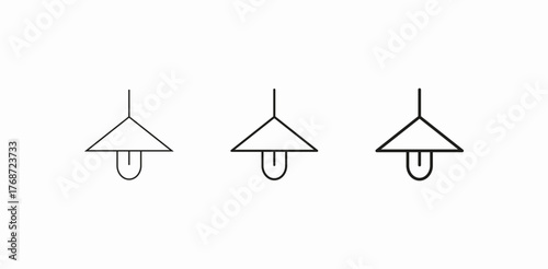 chandelier ceiling lamp icon sign vector