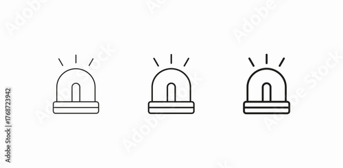 siren alarm icon sign vector